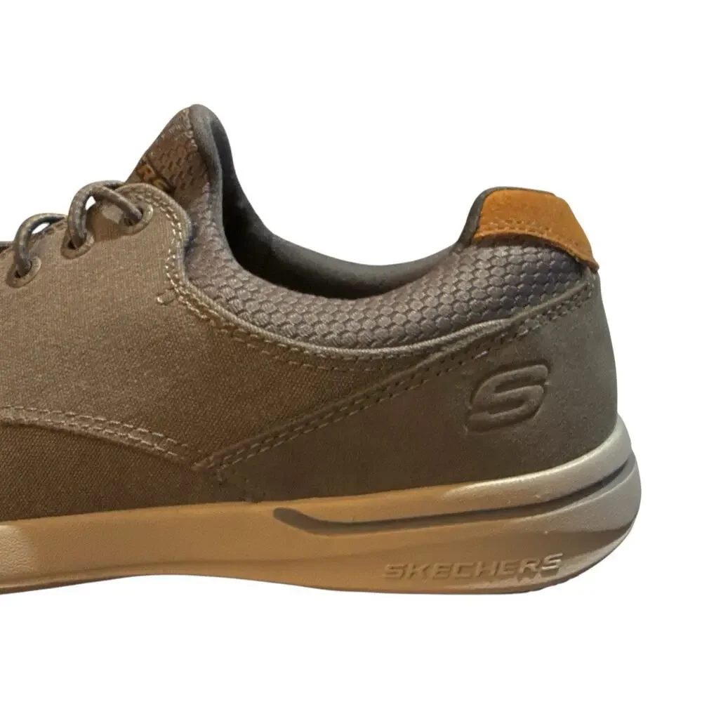 Skechers Mens Elent Mosen Relaxed Fit Boat Casual Comfort Sneaker Charcoal 11
